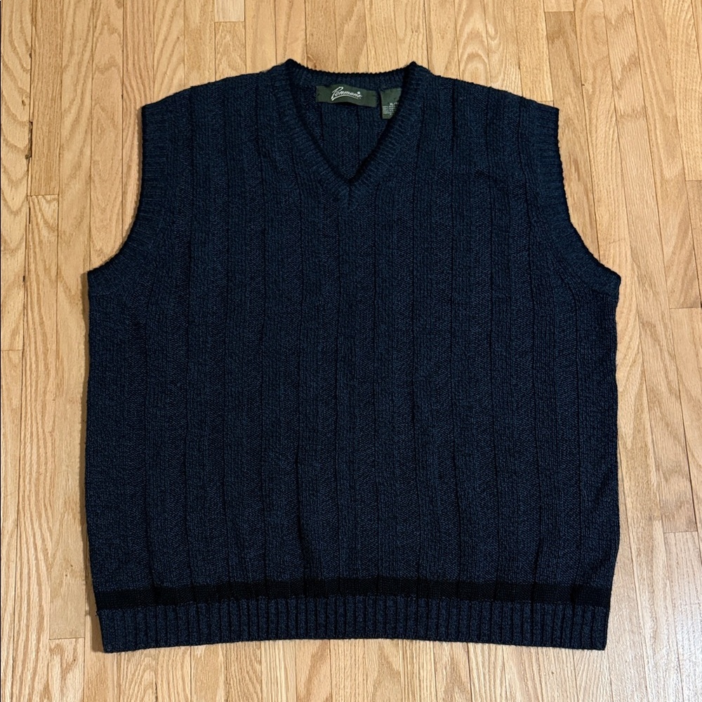 Penmans V-Neck Navy Sweater Vest